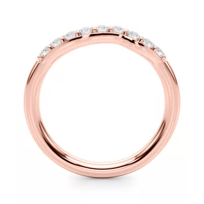 Mireille Curved Diamond Band