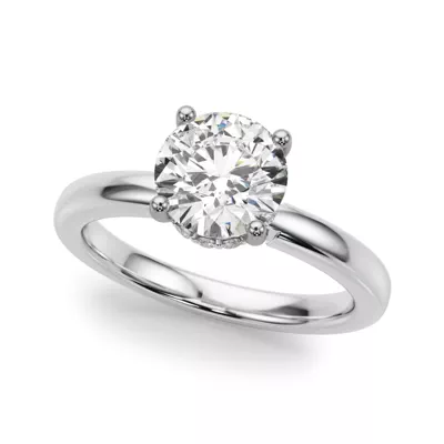 Jolie Hidden Halo Engagement Ring