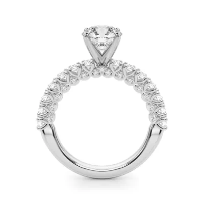 Vellara Sculpted Pavé Lab Engagement Ring