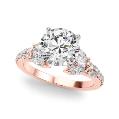 Candelia Floral Cluster Lab Engagement Ring