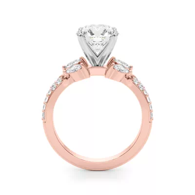 Candelia Floral Cluster Lab Engagement Ring