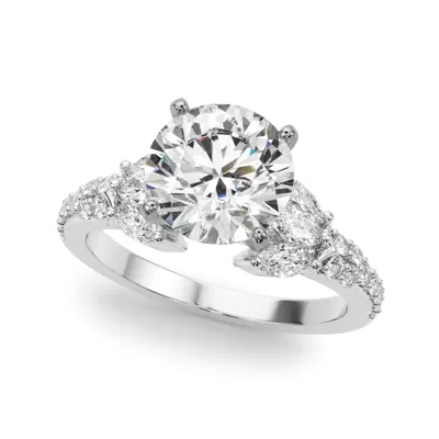 Candelia Floral Cluster Engagement Ring