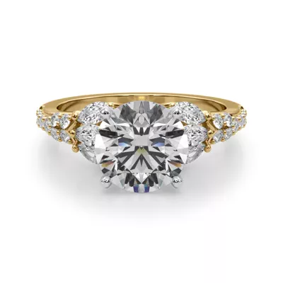 Candelia Floral Cluster Engagement Ring