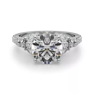 Candelia Floral Cluster Lab Engagement Ring