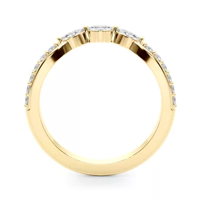 Candelia Marquise Contoured Diamond Band