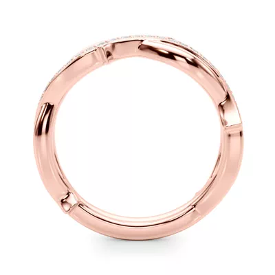 Lucienne Twisted Vine Pavé Band