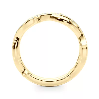 Lucienne Twisted Vine Pavé Band