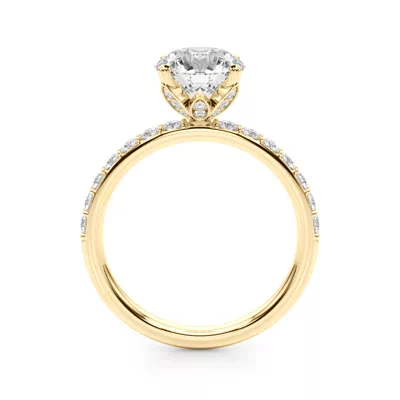 Tenara Pavé Lab Engagement Ring