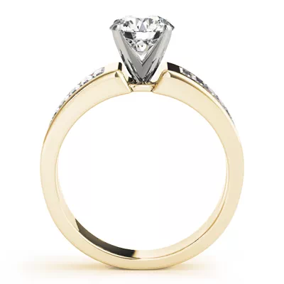 Gina Channel Set Baguette Diamond Engagement Ring