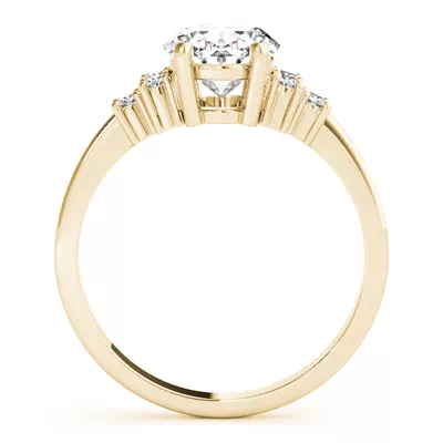 Helena Oval & Diamond Cluster Engagement Ring