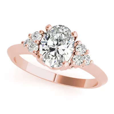 Montana Oval & Diamond Cluster Engagement Ring
