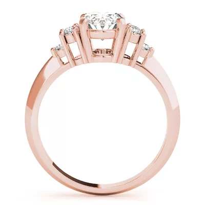 Montana Oval & Diamond Cluster Engagement Ring