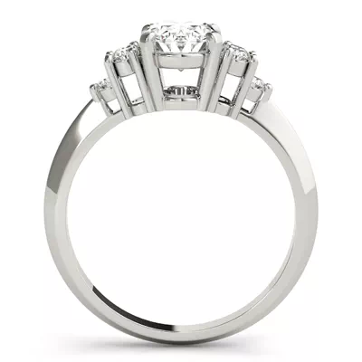 Montana Oval & Diamond Cluster Engagement Ring