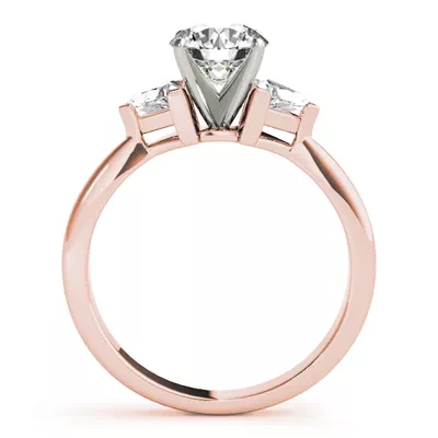 Milana Three Stone Engagement Ring