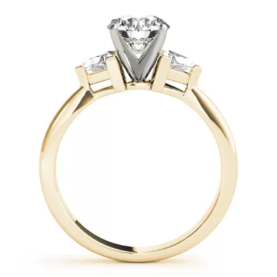 Milana Three Stone Engagement Ring