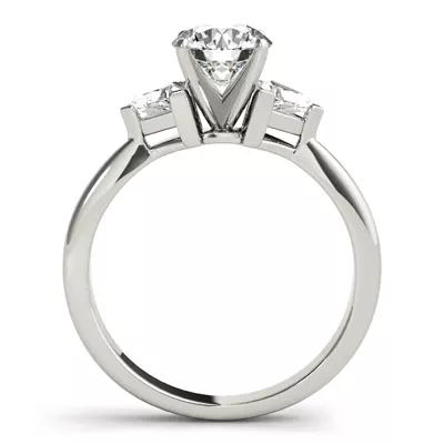 Milana Three Stone Engagement Ring