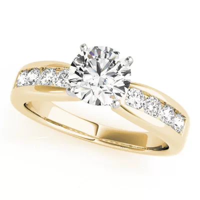 Zaina Channel Diamond Engagement Ring