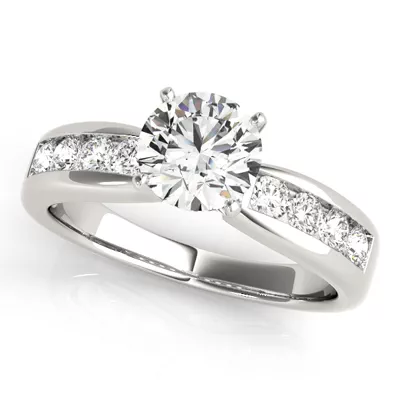 Zaina Channel Diamond Engagement Ring
