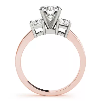 Mimosa Three Stone Engagement Ring