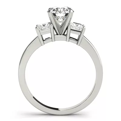 Mimosa Three Stone Engagement Ring