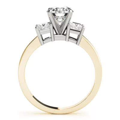 Mimosa Three Stone Engagement Ring