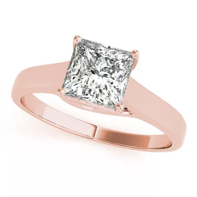 Regina Princess Cut Solitaire Engagement Ring