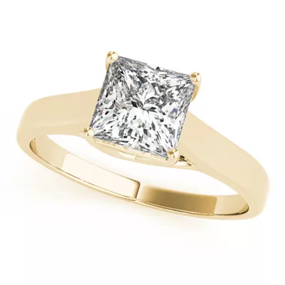 Regina Princess Cut Solitaire Engagement Ring