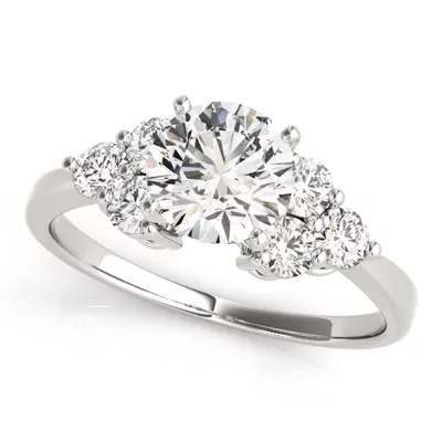 Liesel Diamond Cluster Engagement Ring