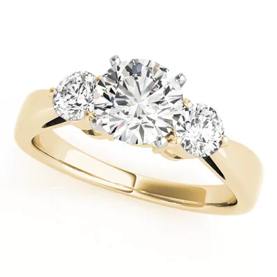 Ansley Three Stone Engagement Ring