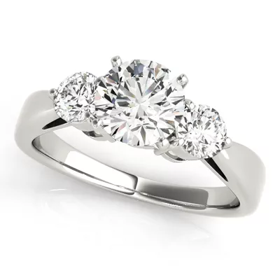 Ansley Three Stone Engagement Ring