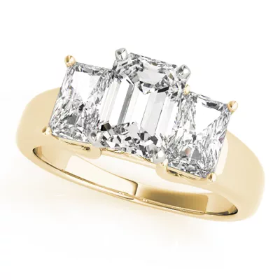 Oceana Three Stone Engagement Ring
