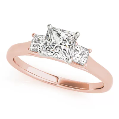 Millie Three Stone Engagement Ring