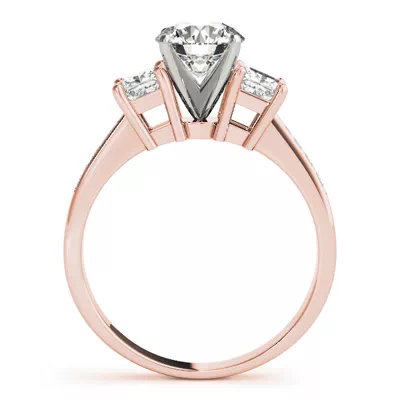 Meg Three Stone Engagement Ring