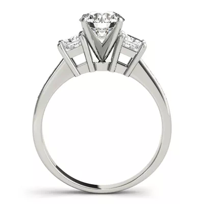 Meg Three Stone Engagement Ring