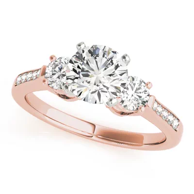 Zelia Three Stone Engagement Ring