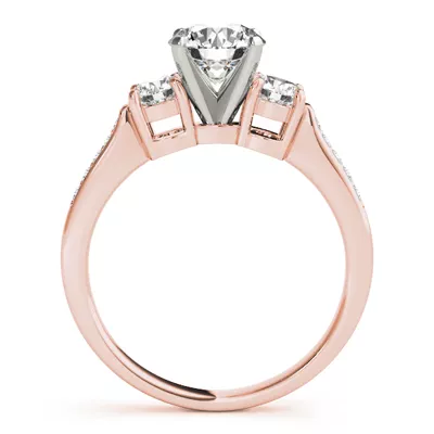 Zelia Three Stone Engagement Ring