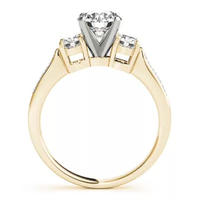 Zelia Three Stone Engagement Ring