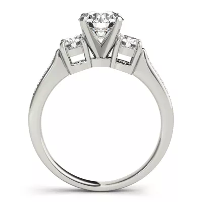 Zelia Three Stone Engagement Ring