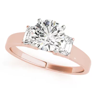 Jana Three Stone Engagement Ring