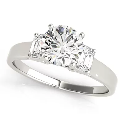 Jana Three Stone Engagement Ring