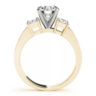 Angel Three Stone Engagement Ring