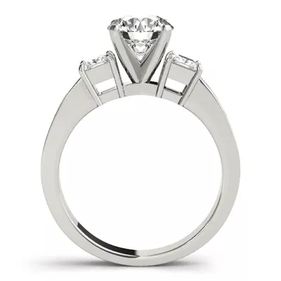 Angel Three Stone Engagement Ring