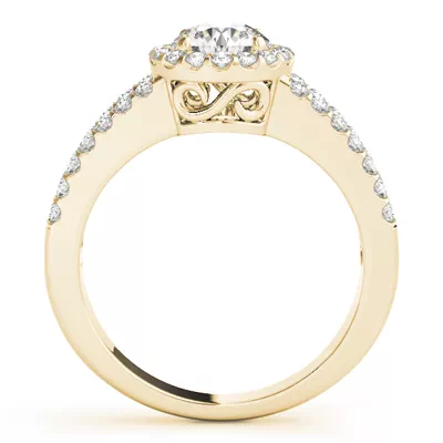 Ember Halo Engagement Ring
