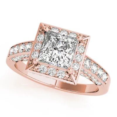 Gracie Halo Engagement Ring