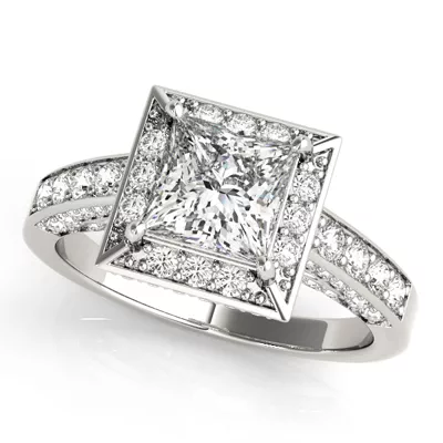 Gracie Halo Engagement Ring