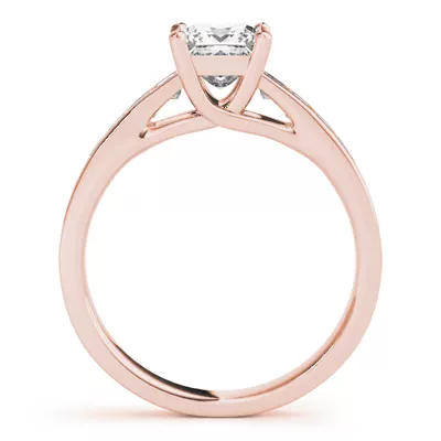 Sicily Princess Cut Engagement Ring With Channel Set Diamonds