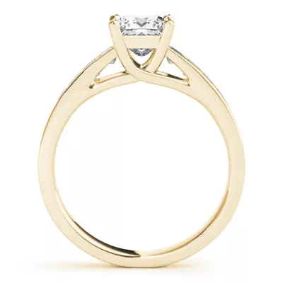 Sicily Princess Cut Engagement Ring With Channel Set Diamonds