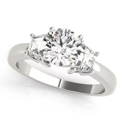 Dione Three Stone Engagement Ring