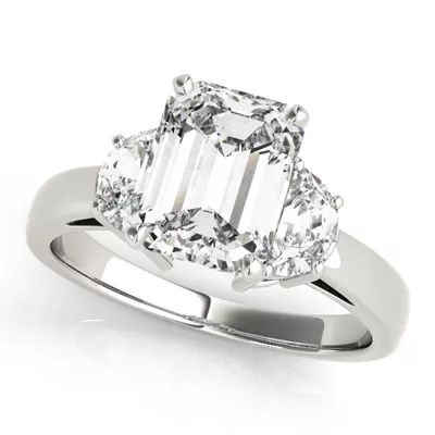 Perdita Three Stone Engagement Ring