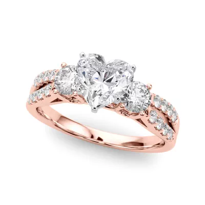 Rosella Three Stone Lab Engagement Ring